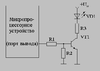Подключение внешних устройств к микропроцессору.