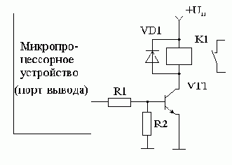 Подключение внешних устройств к микропроцессору.