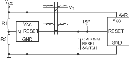AVR 180: Внешняя защита от провалов напряжения